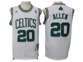 Boston Celtics #20 Ray Allen White Hardwood Classics Jersey