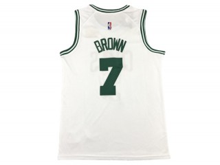 Boston Celtics #7 Jaylen Brown White Jersey