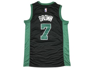 Boston Celtics #7 Jaylen Brown Black Swingman Jersey