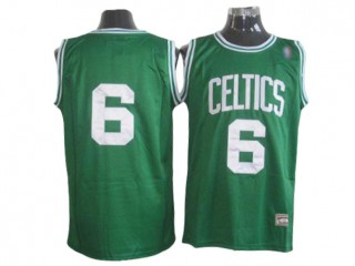 M&N Boston Celtics #6 Bill Russell 1962/63 Throwback Green Jersey