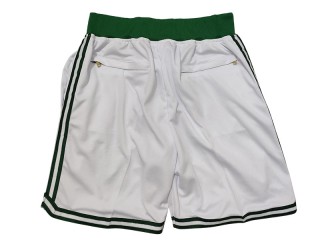 Boston Celtics "Celtics" White Basketball Shorts