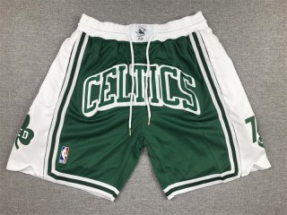 Boston Celtics "Celtics" Green 75th Anniversary Basketball Shorts