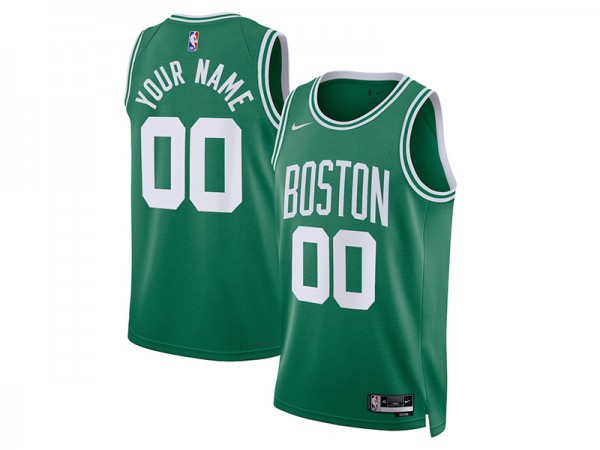 Custom Boston Celtics Green Icon Edition Swingman Jersey