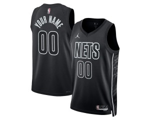 Custom Brooklyn Nets Black Statement Edition Jersey