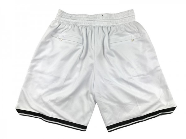 Brooklyn Nets White Basketball Shorts