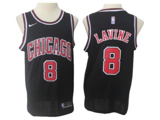Chicago Bulls #8 Zach LaVine Black Jersey
