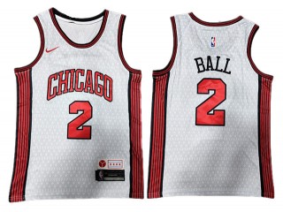 Chicago Bulls #2 Lonzo Ball 2022/23 White City Edition Swingman Jersey