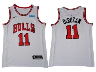 Chicago Bulls #11 DeMar DeRozan White Jersey