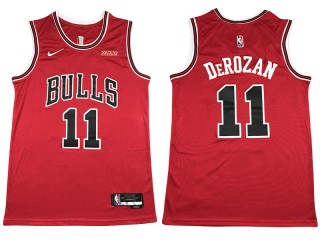 Chicago Bulls #11 DeMar DeRozan Red 75th Anniversary Swingman Jersey
