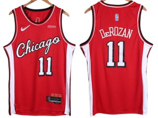 Chicago Bulls #11 DeMar DeRozan Red 2022 City Edition Swingman Jersey