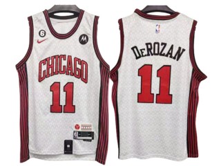 Chicago Bulls #11 DeMar DeRozan 2022/23 White City Edition Swingman Jersey