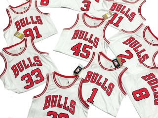 Chicago Bulls White Fastbreak Replica Jersey