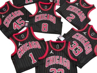 Chicago Bulls Black City Edition Fastbreak Replica Jersey