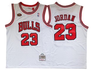M&N Chicago Bulls #23 Michael Jordan White 1997/98 Hardwood Classic Jersey