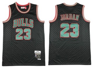 M&N Chicago Bulls #23 Michael Jordan Black/Green 1997/98 Hardwood Classics Jersey