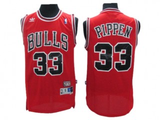 Chicago Bulls #33 Scottie Pippen Red Hardwood Classics Jersey