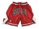 Chicago Bulls "BULLS" Red Basketball Shorts