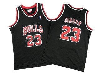 Chicago Bulls #23 Michael Jordan Black Throwback Jersey