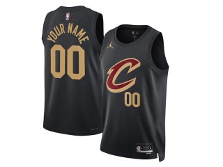 Custom Cleveland Cavaliers Black Statement Edition Jersey