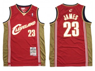 Cleveland Cavaliers #23 LeBron James Red 2003/04 Hardwood Classics Jersey