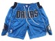 Dallas Mavericks Blue Basketball Shorts
