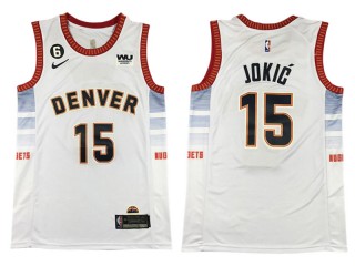 Denver Nuggets #15 Nikola Jokic White 2022/23 City Edition Swingman Jersey