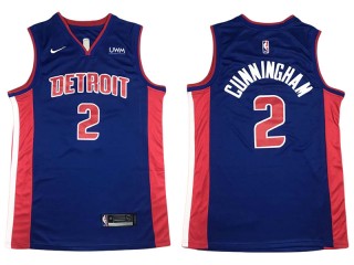 Detroit Pistons #2 Cade Cunningham Blue Swingman Jersey