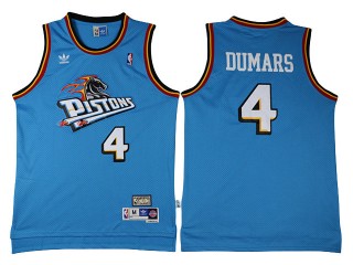 Detroit Pistons #4 Joe Dumars Light Blue 1988/89 Hardwood Classics Jersey