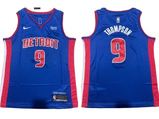 Detroit Pistons #9 Ausar Thompson Blue Swingman Jersey