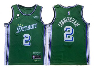 Detroit Pistons #2 Cade Cunningham Green 2022/23 City Edition Swingman Jersey