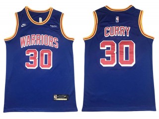 Golden State Warriors #30 Stephen Curry 2020/21 Blue Classic Edition Swingman Jersey
