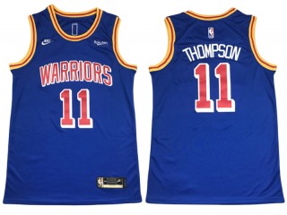 Golden State Warriors #11 Klay Thompson Blue 2021/22 Classic Edition Jersey