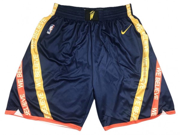Golden State Warriors Navy City Edition Basketball Shorts