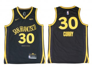 Golden State Warriors #30 Stephen Curry 2023/34 Black City Edition Swingman Jersey