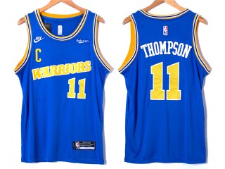 Golden State Warriors #11 Klay Thompson 2022/23 Blue Classic Edition Swingman Jersey