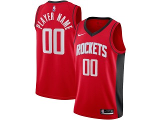 Custom Houston Rockets Red Icon Edition Jersey
