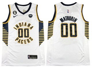 Indiana Pacers #00 Bennedict Mathurin White Swingman Jersey
