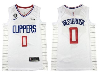 Los Angeles Clippers #0 Russell Westbrook 2023 White Jersey