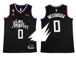 Los Angeles Clippers #0 Russell Westbrook 2023 Black Jersey