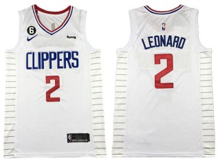 Los Angeles Clippers #2 Kawhi Leonard 2023 White Jersey