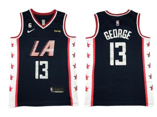 Los Angeles Clippers #13 Paul George 2023 Navy Jersey