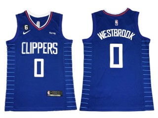 Los Angeles Clippers #0 Russell Westbrook 2023 Blue Jersey