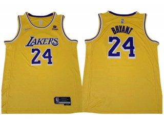 Los Angeles Lakers #24 Kobe Bryant Yellow Diamond Swingman Jersey