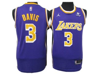 Los Angeles Lakers #3 Anthony Davis Purple 2021/22 Statement Edition Swingman Jersey