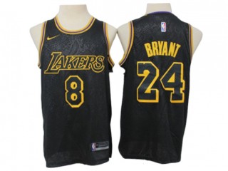 Los Angeles Lakers #8/24 Kobe Bryant Black City Edition Swingman Jersey