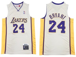 M&N Los Angeles Lakers #24 Kobe Bryant Cream 2008/09 Hardwood Classics Jersey
