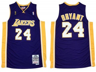 M&N Los Angeles Lakers #24 Kobe Bryant Purple 2006/07 Hardwood Classics Jersey