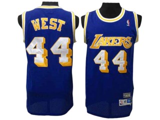 Los Angeles Lakers #44 Jerry West Purple Hardwood Classics Jersey