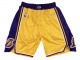 Los Angeles Lakers Yellow 75th Anniversary Basketball Shorts