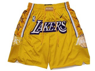 Los Angeles Lakers Yellow City Edition Basketball Shorts